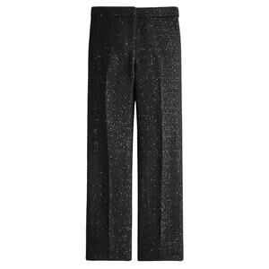 NWT J. Crew Kate Sequin Tweed Straight Leg Wool Blend Pant